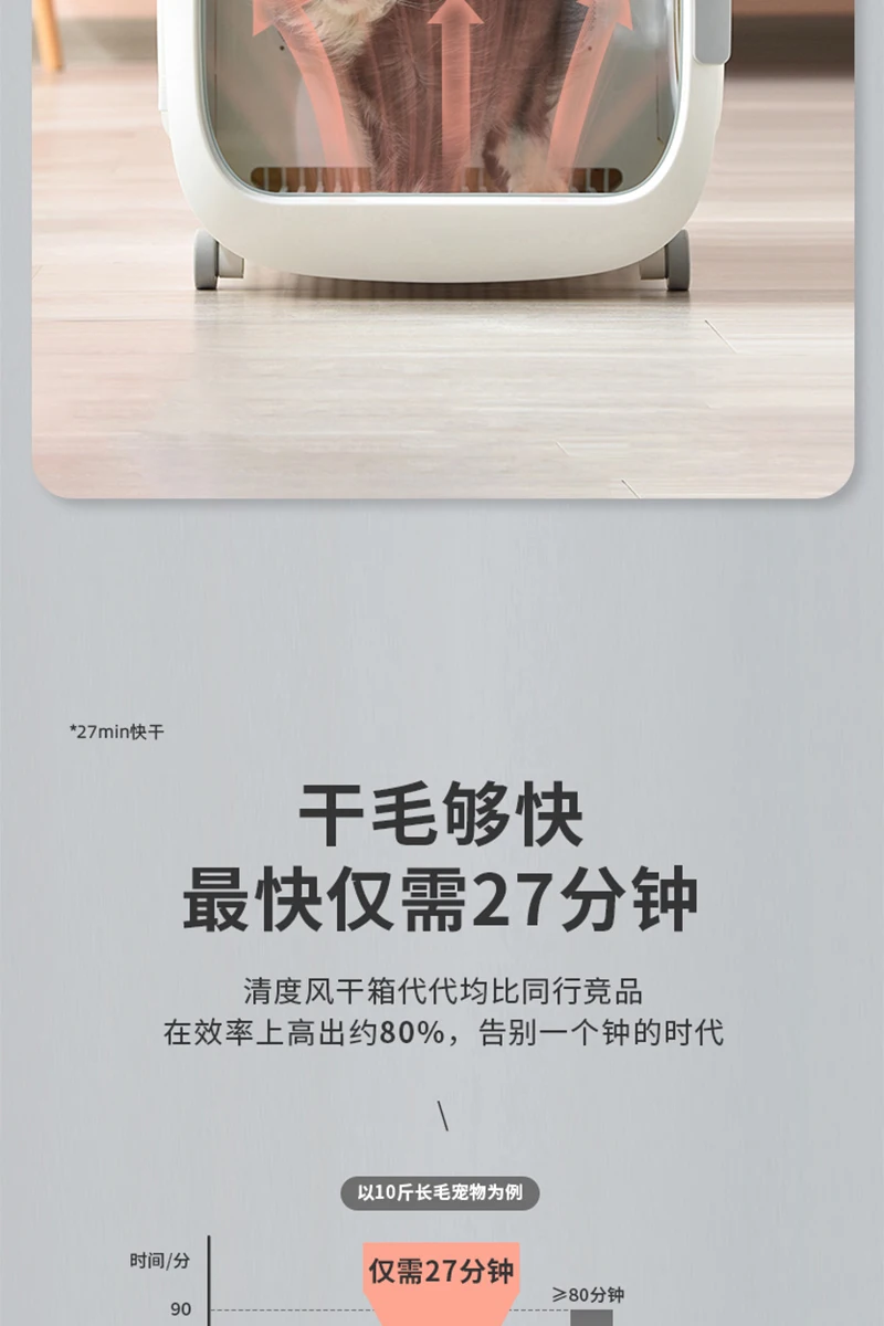 MT MEDICAL Economic Pet Dryer Groomimg Device Dog Dryer Cat Cabinet Dryer Equipment Veterinary Trimming Tools