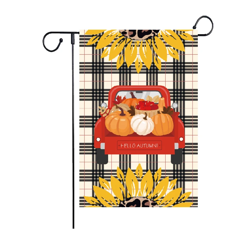Autumn Garden Flag Collection Customizable Banners for a Scenic Garden