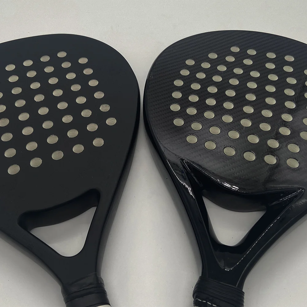 High quality Diamond/ teardrop Padel Racquets Custom 3K 12K 18K Full Carbon Padel tennis racket Carbon Fiber