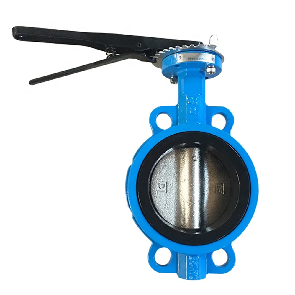 DN50 -1200 GGG50 DI WCB SS Body EN593 API609 Handle Worm Gear Wafer Butterfly Valve