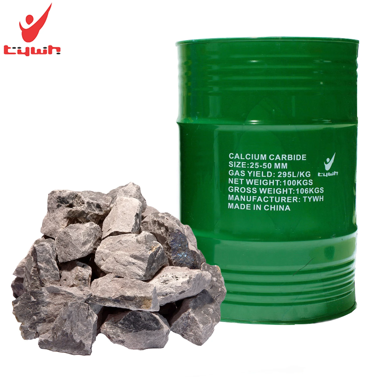 Factory Price 50/100Kg Drum Calcium Carbide For Producing High Quality Acetylene Gas Production 295Kg/L