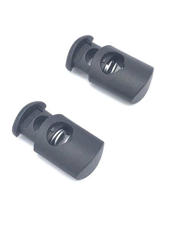 Plastic Ball Round Cord Lock Spring Stop Toggle Stopper Clip For Sportswear Shoes Rope Cord Lanyard Parts