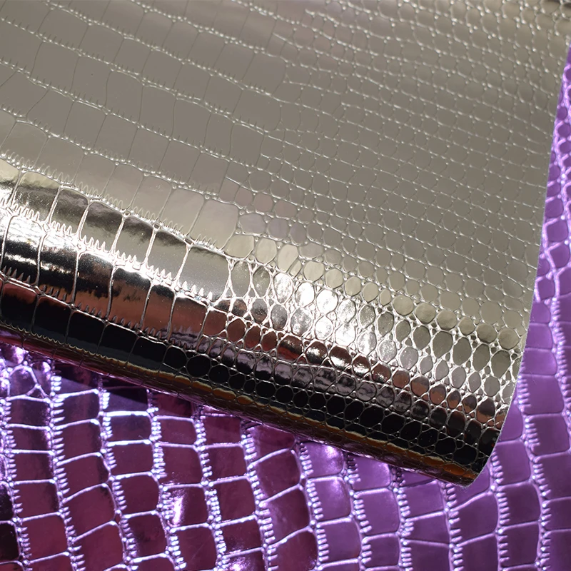 synthetic crocodile skin wholesale faux leather for fashion cosmetic bag leather