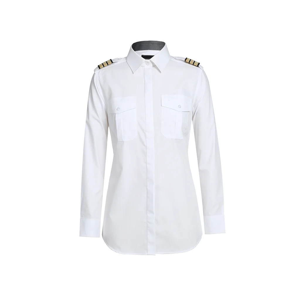 
Factory direct supply customizable size women shirt white women shirt 