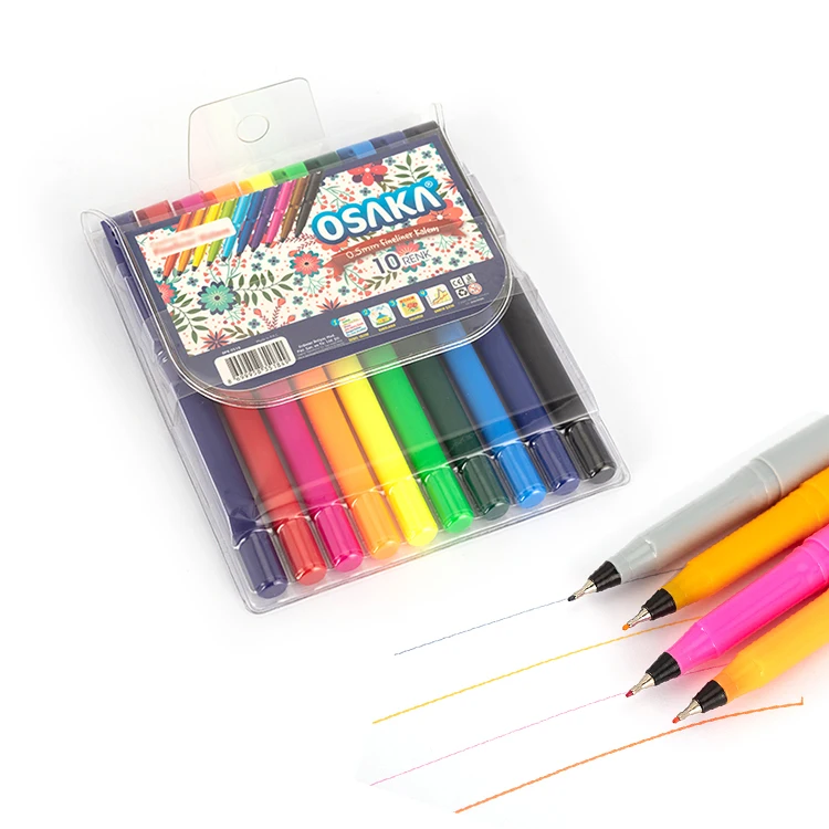 Тонкий наконечник цветной карандаш 0,4 мм 10/12 тонкая карандаш с зажимом