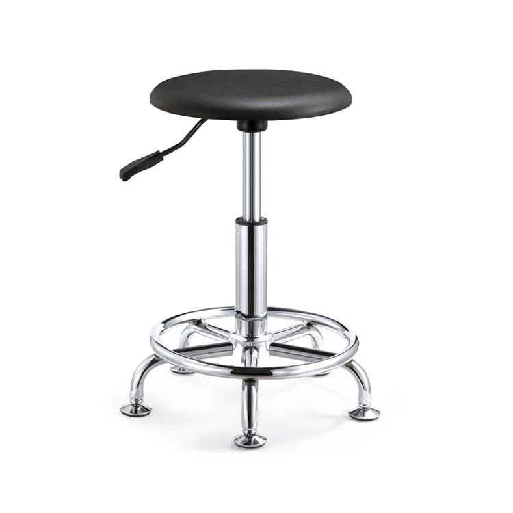 Simple design Lab chair/Fix kitchen barstool/Antislip Surface PU foam Industrial ESD Chair