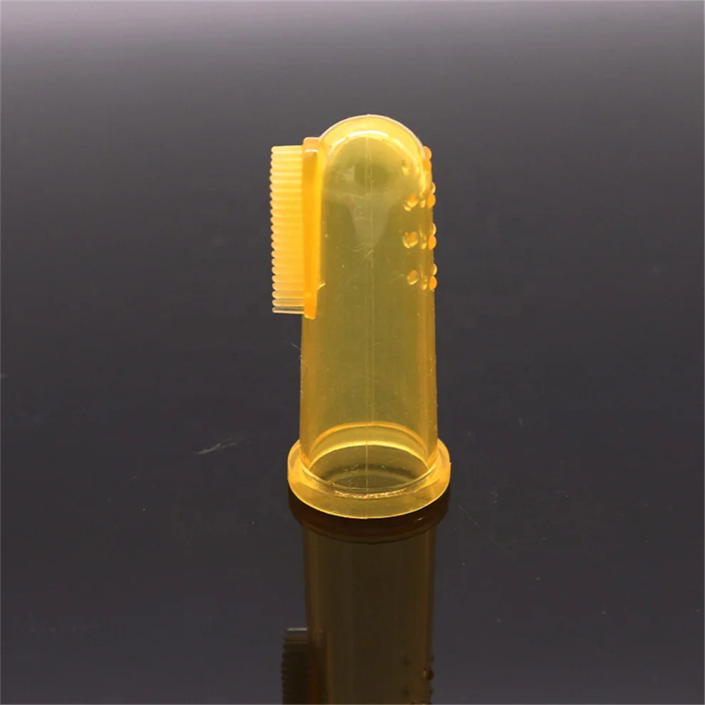 Индивидуальная Силиконовая зубная щетка в форме пальца, Силиконовая зубная щетка для детей