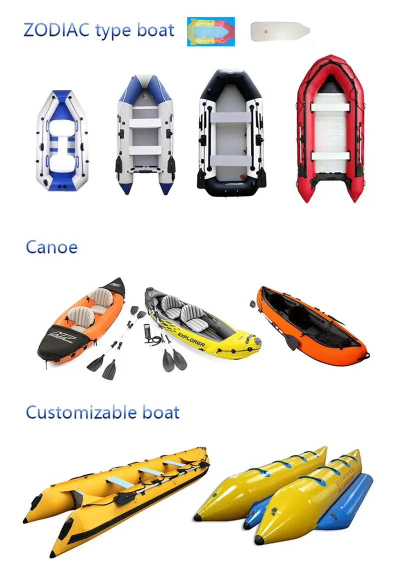 wholesale 0.55 thickness PVC 200kg bearing 2 person 330cm inflatable canoe kayak boat