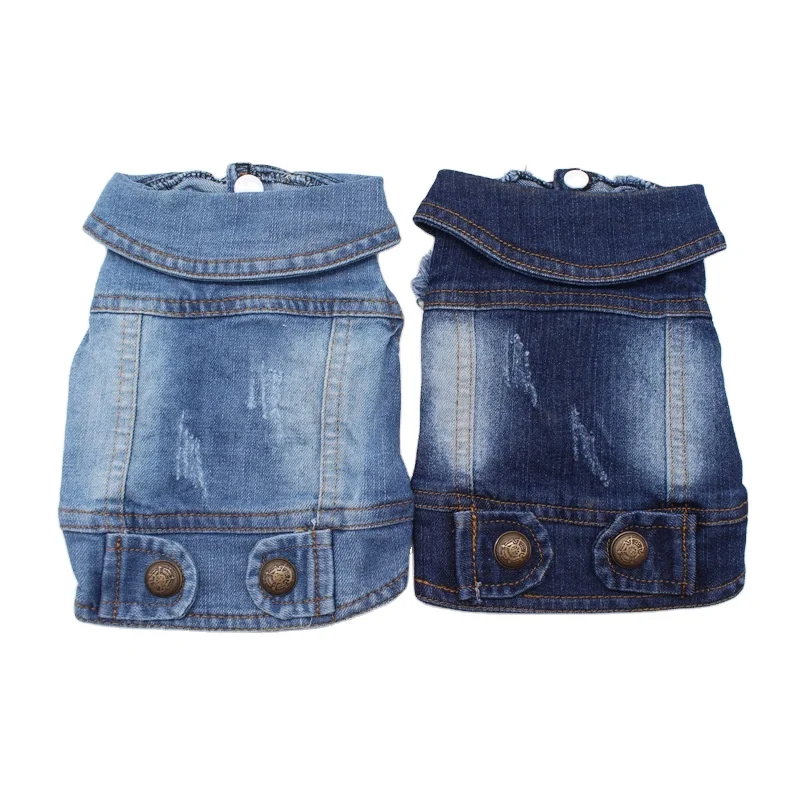 Wholesale Spring Jean Designer Dog Coat Pet Cowboy Denim Jacket Designer Dog Clothes