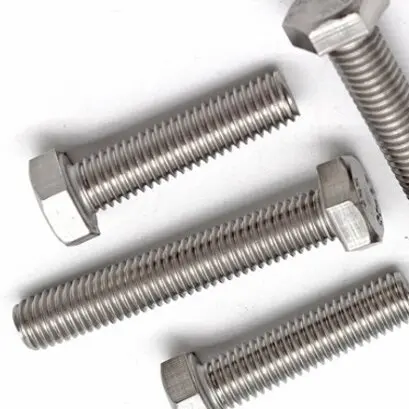 Factory price stainless steel 304 316 316L DIN 931 DIN 933 1/6 Hexagon Head Bolts SS Bolts nuts Hex Bolt