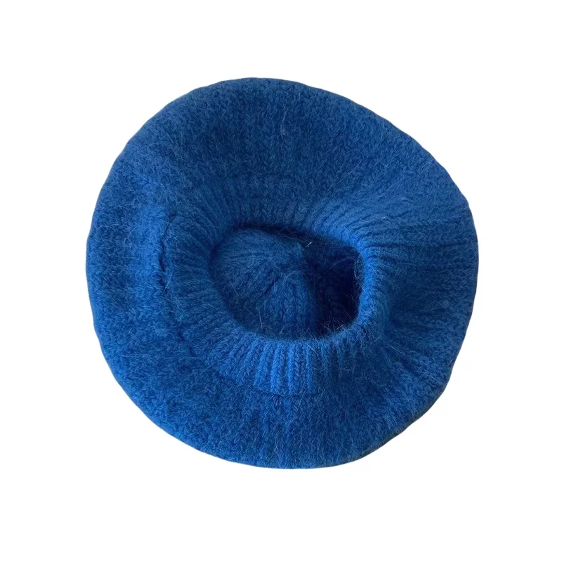 Customizable Four seasons Breathable Multicolor Wearable Net Mesh Beret Long velvet beret