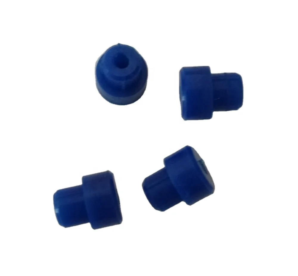 Blue hole through rubber plug M6