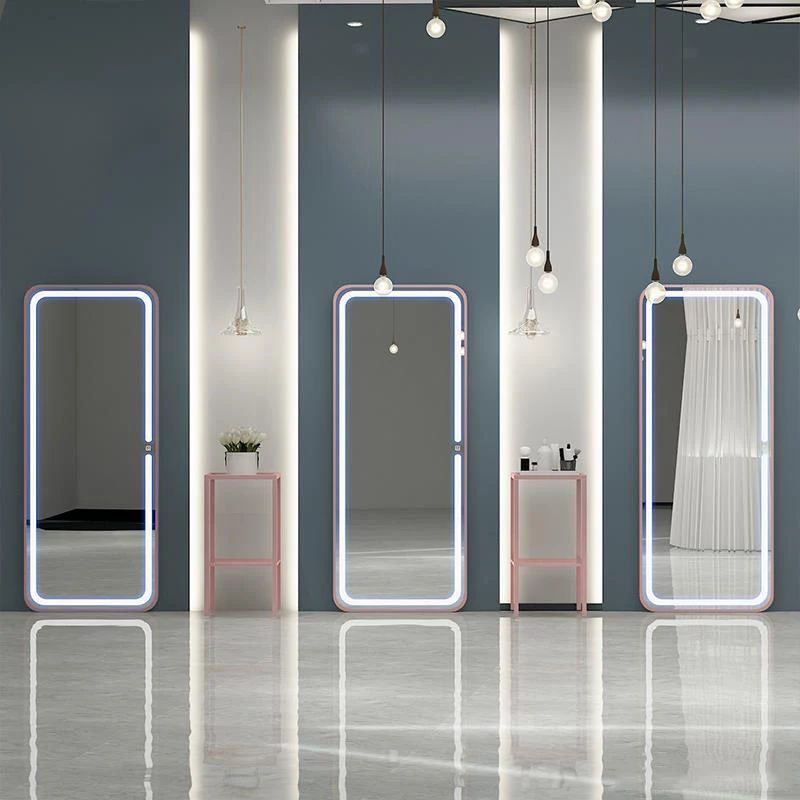 High Standard Wall-hanging Led  Touch Screen Mirror Lamps Barber Shop Smart Mirrors With Led Lights