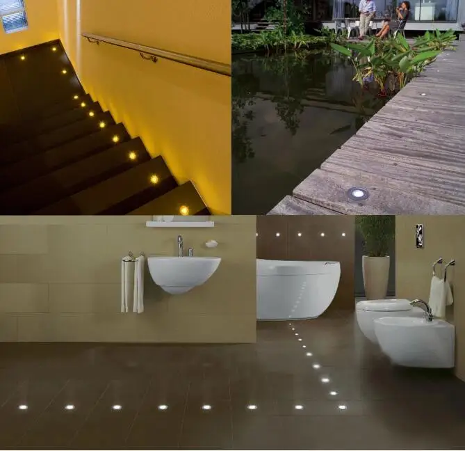 ip67 outdoor Landscape deck Lights, 12v underground Lights,0.5w 7lm waterproof uplights SC-B101B