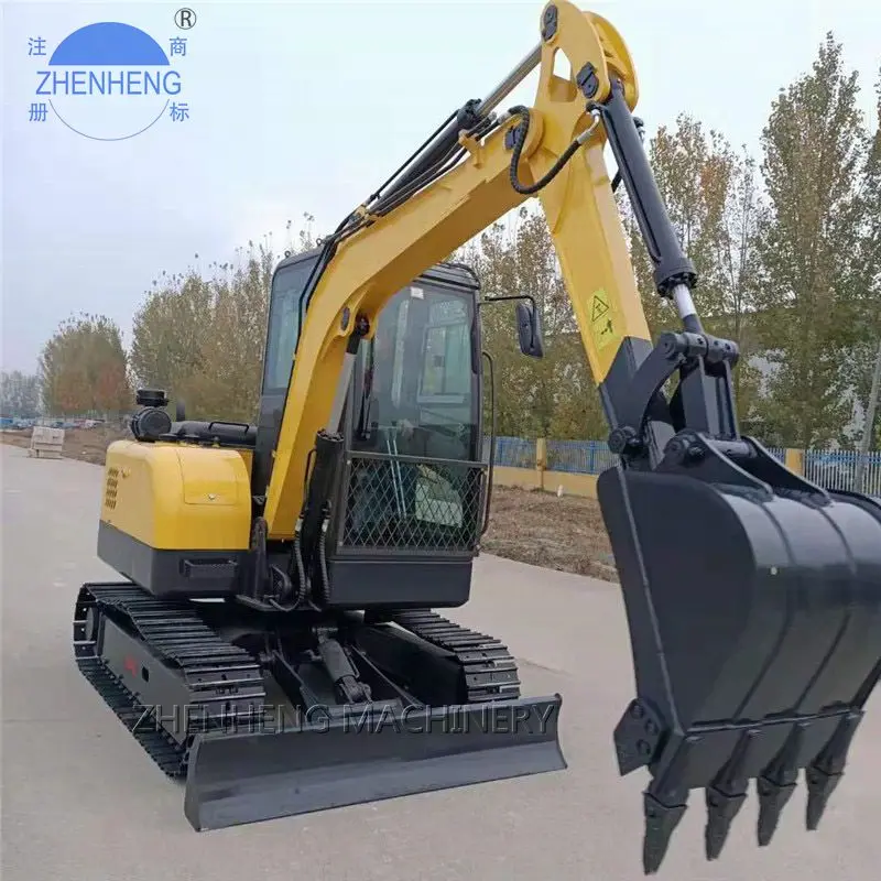 Mini excavator rubber tracks tractor excavator  hydraulic pump Used for small scale projects on household farms