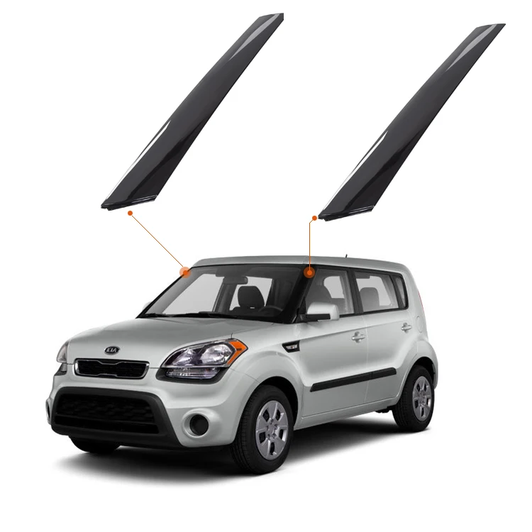 Windshield Outer Trim Pillar Molding driver passenger Side For K ia Soul 2009-2013