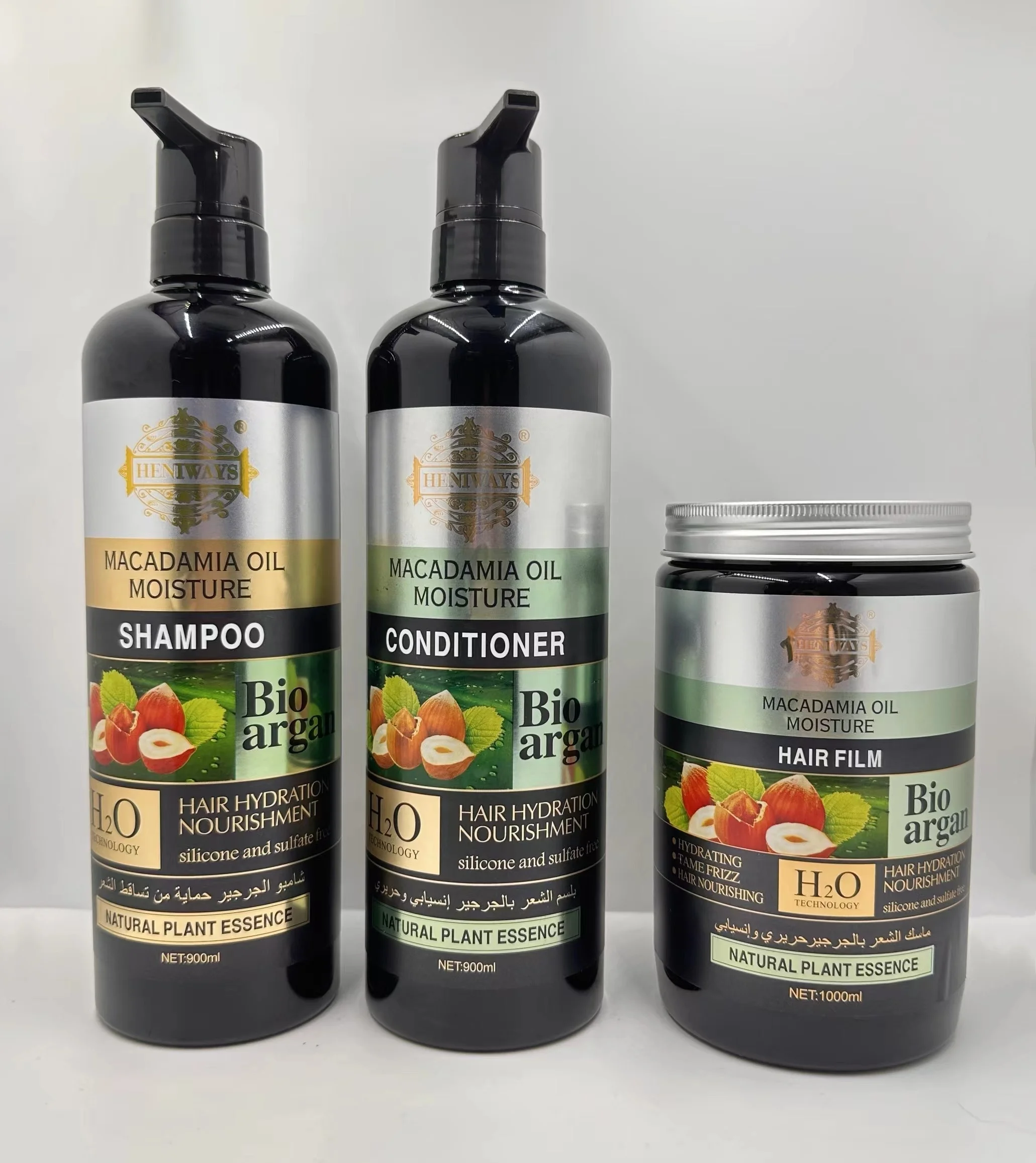 Масло макадамии не содержащее сульфатов для ухода за волосами