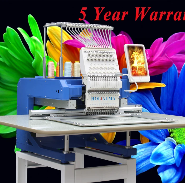 5 Years Warranty!Holiauma single head Dahao A15 best embroidery machines China 15 colors computerized