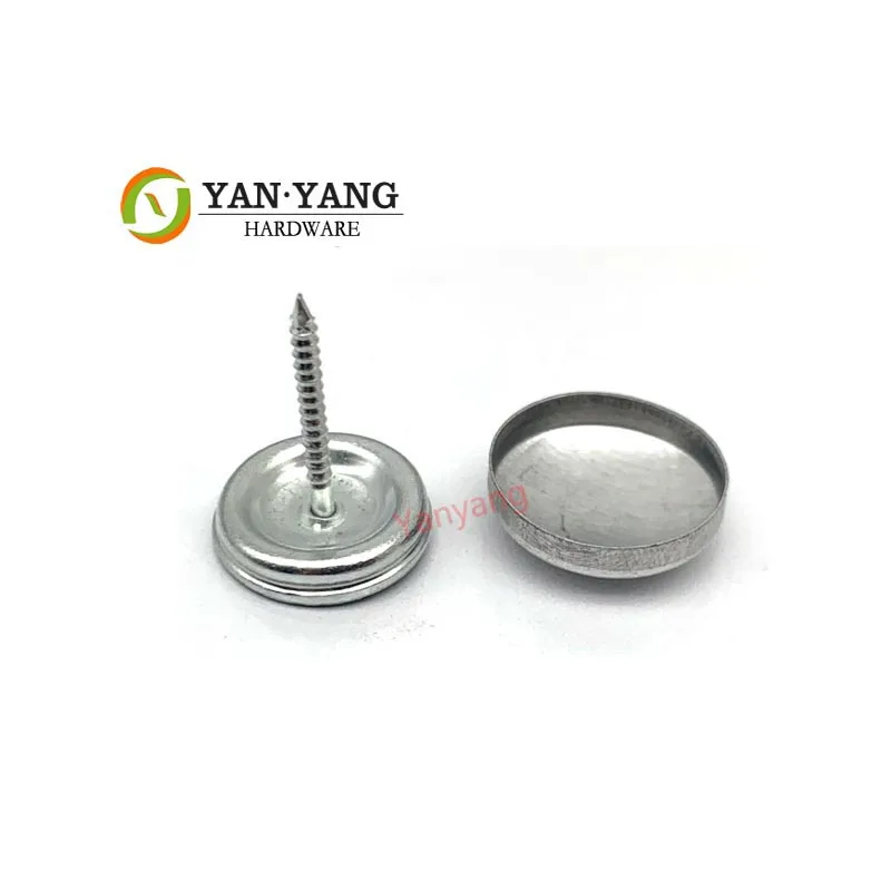 Yanyang Sale Sofa Button Accessories Leather Iron Fabric Covered Shank Button