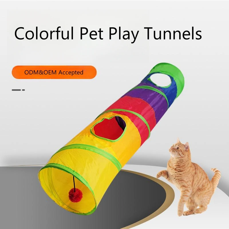 Wholesale Pet Tent Toys Hamster Tubes And Tunnels Kit Bed Pet Folding House Cat Tunnels For Indoor Cat Pet Tunnel