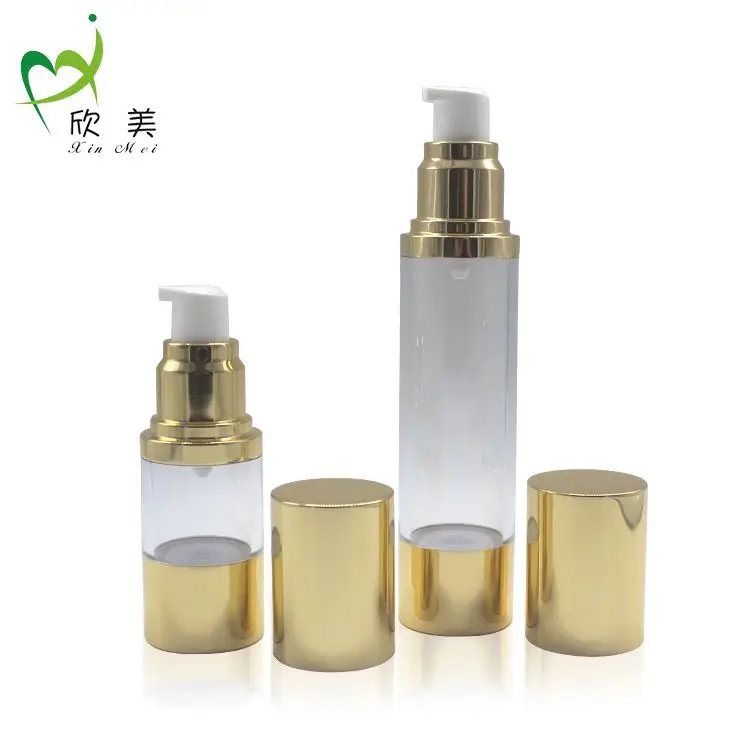 20ml pearl white gold plastic eye cream airless bottle bb cream bottle serum essential oil bottle