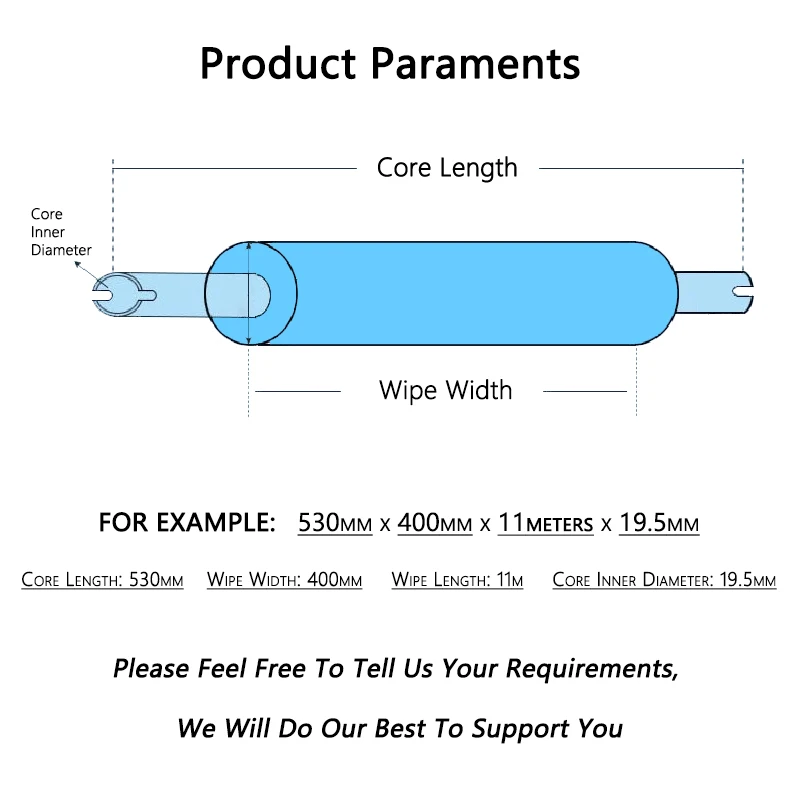 
JEJOR OEM DEK EKRA SMT Machine Stencil Cleaning Paper Wiper Roll 