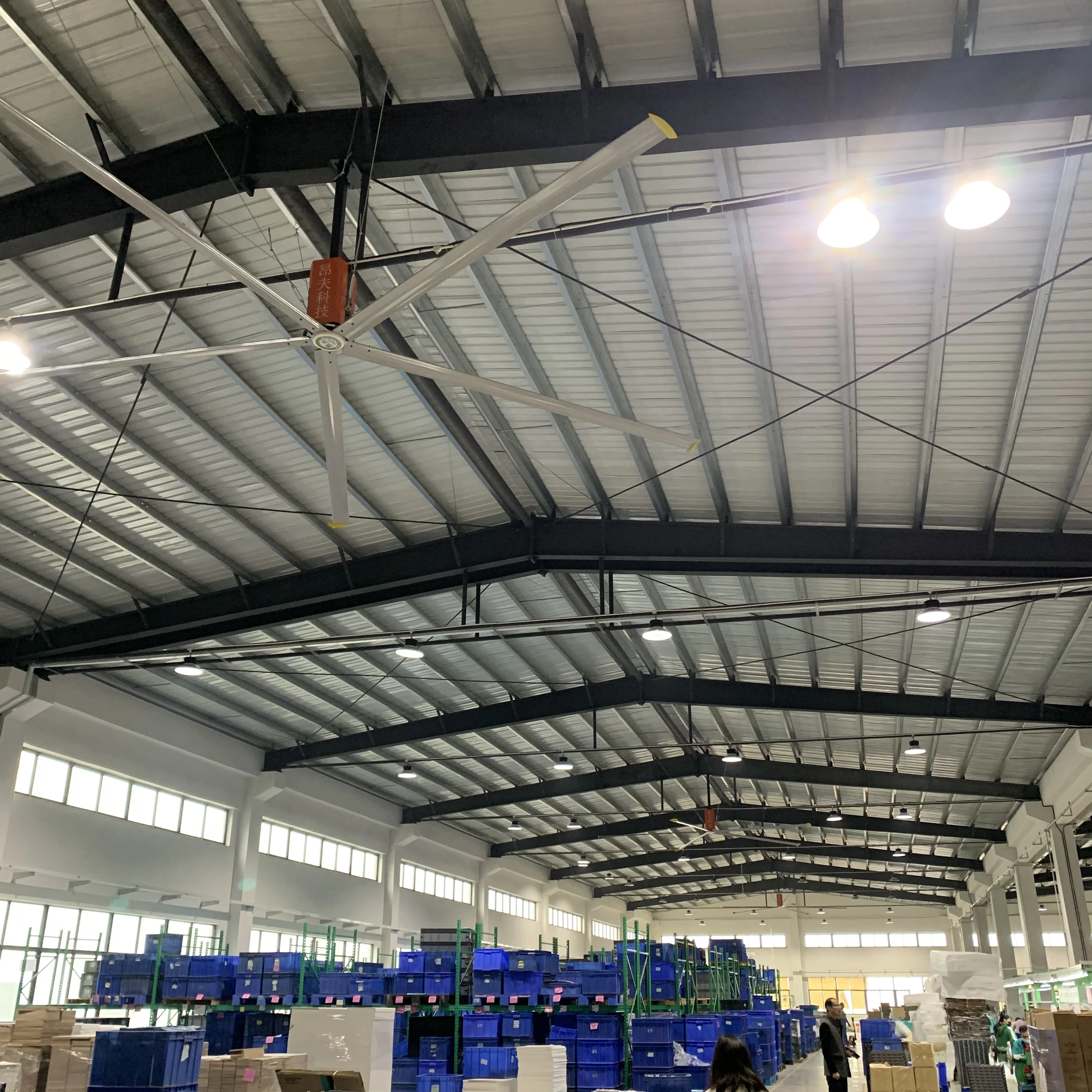 Складской вентилятор Hvls вентиляторы немецкий мотор из алюминиевого сплава hvls