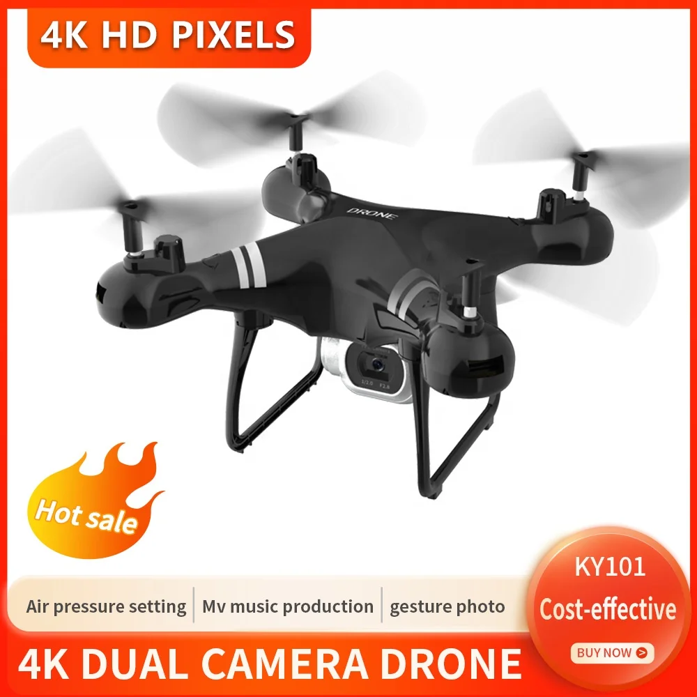 KY101 UAV double 4K aerial camera wifi image transmission fixed height four axis aircraft remote control aircraft toy
