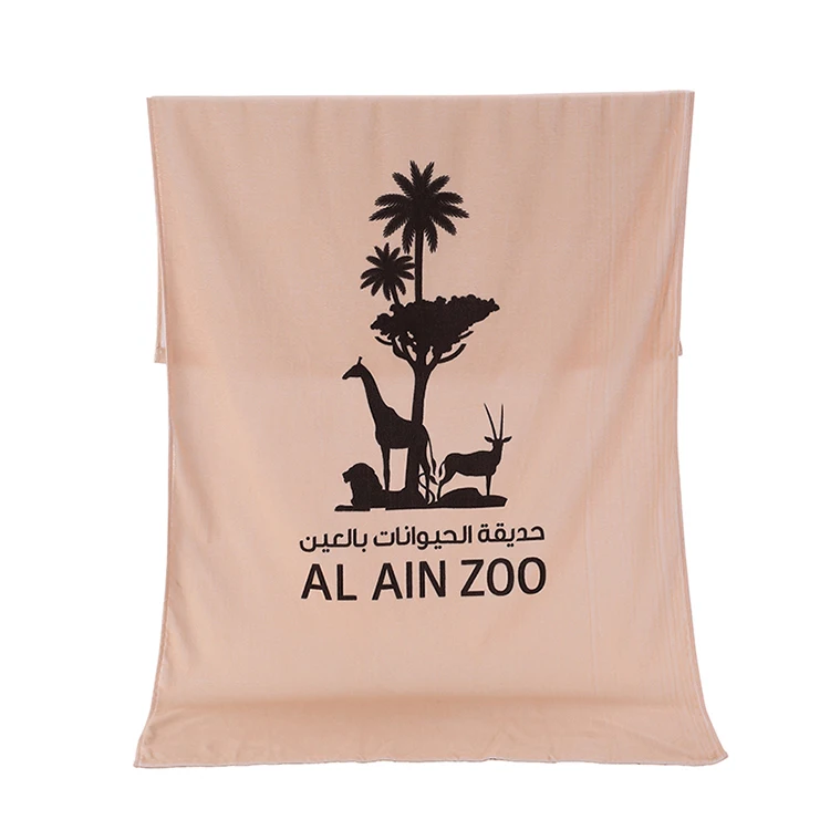 OEM ODM Custom Personalized Logo Printed 100% Cotton Fabric Oversized Terry Cotton Beach Towel
