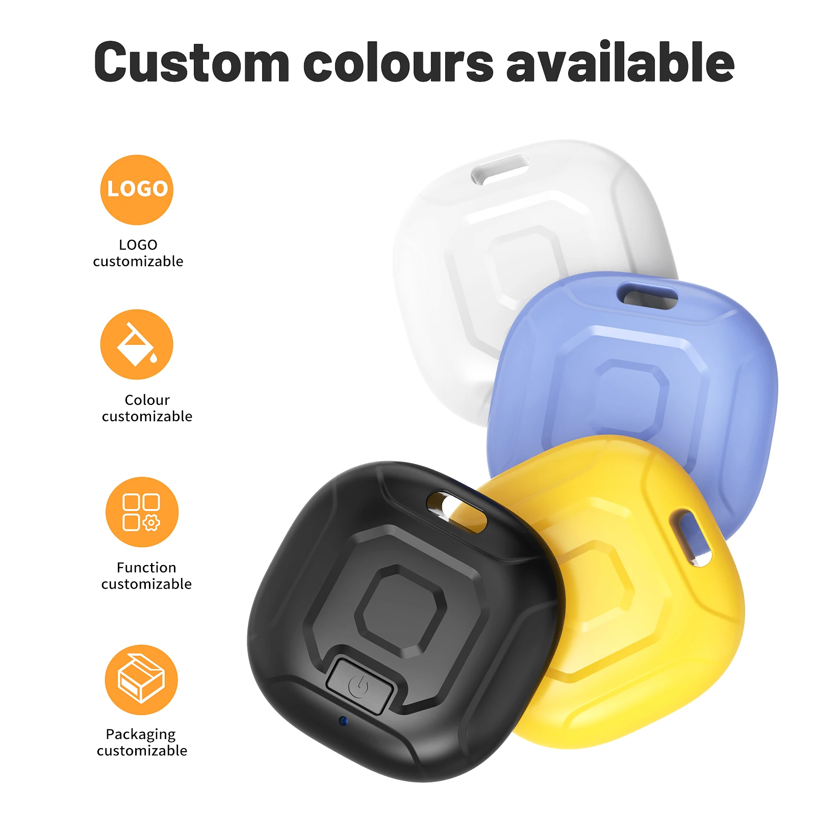 TIZE High Quality 2-Way Item Location Tracker Pet Dog Cat Smart Tracker Mini Portable Finders Anti-Lost Alarm Tag