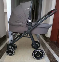 European Design 3 in 1 hand Light Foldable Removable Front Bumper Adjustable Backrest Travel  Multi-Functional Baby Stroller