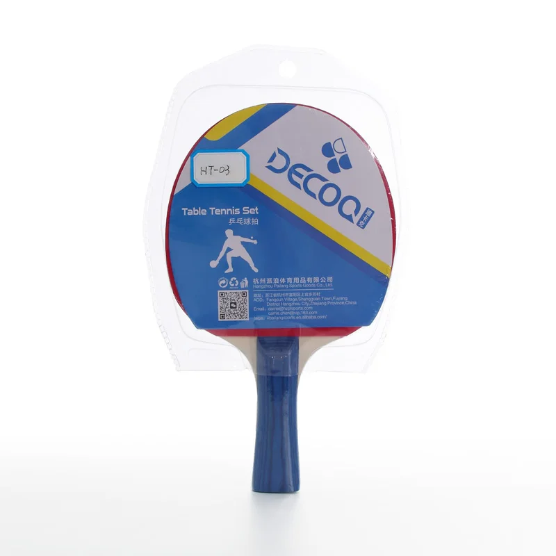 Professional Poplar Wood Table Tennis Rackets Customizable Best Quality Rubber Racket