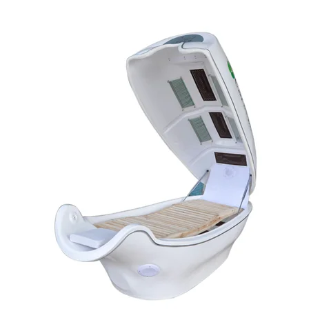 Heat Infrared Dry far infrared Spa Capsule Led Light Therapy Acrylic Machine with 2 led pads for Sale