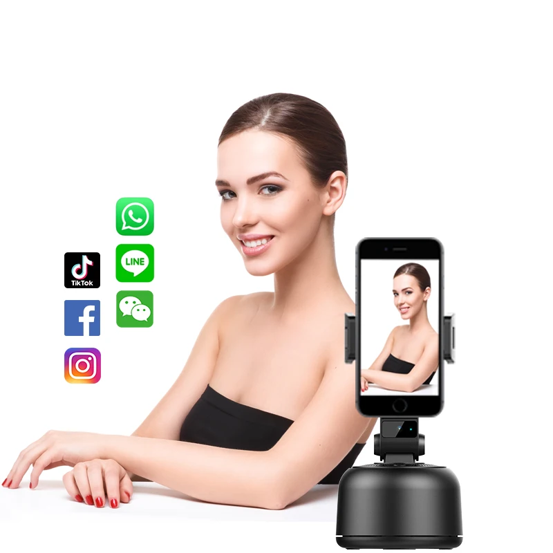 Face Track Mobile Gimbal Stabilizers with Built-in Camera