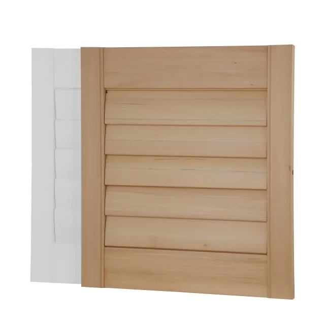 Natural Wood Plantation Basswood shutter with Light Coffee Stained Color
