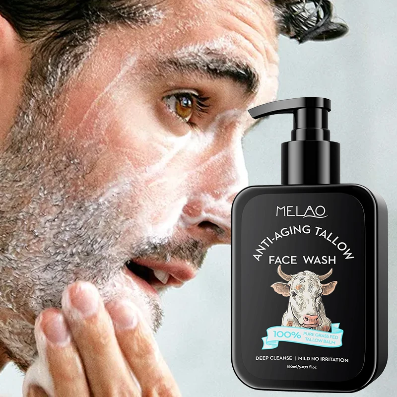 Private Label Vegan Made Man Face Cleanser Brightening Best Face Wash For Oily Skin For Men