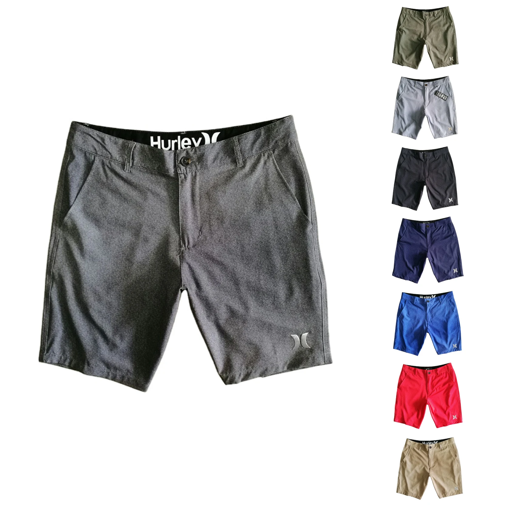Beach Mens Workout Shorts 4 Way Stretch Swim Trunks Quick-dry Men Summer Shorts