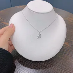 Hot Fashion Ins Fine Jewelry Wholesale 925 Sterling Silver 18k Gold Plated Zirconia Jewelry Pendant Necklaces For Women