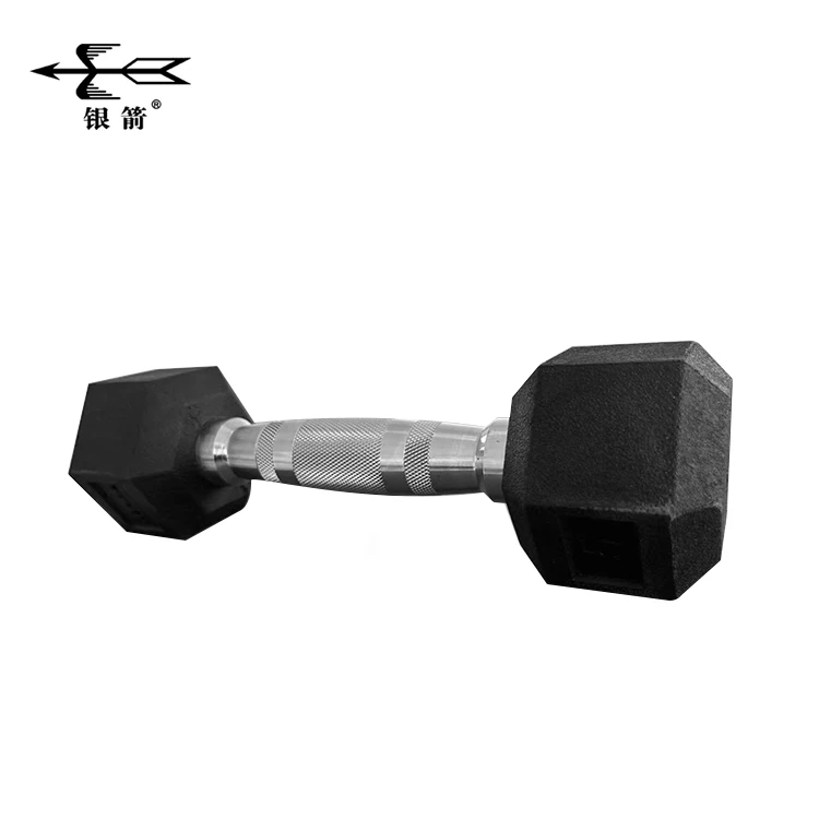 China Factory Wholesale Free Weights 5Lb Hex Dumbbells Set Black Rubber Coated Cheap Price