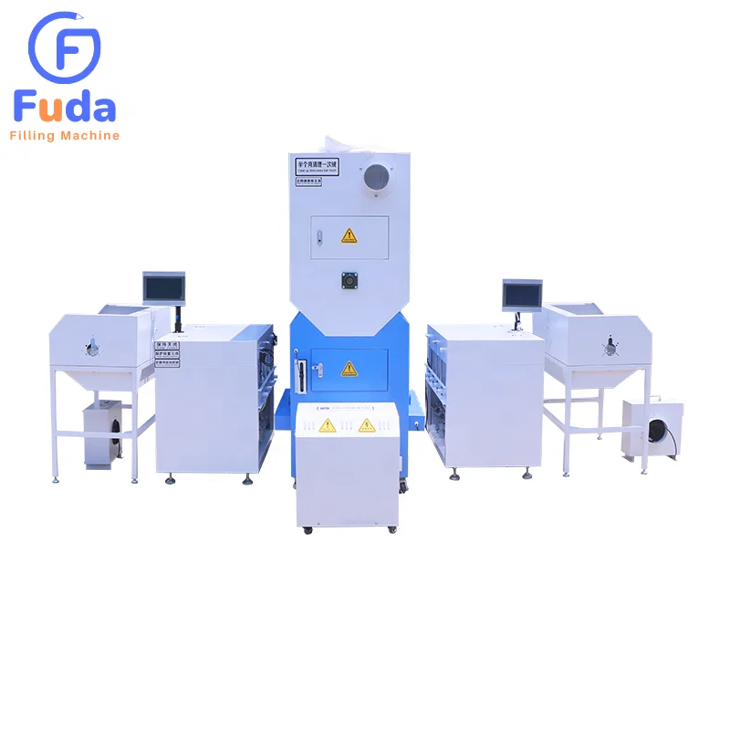 Hot Pick Fuda 412D-t Single-Phase Electric Drive Siemens PLC Control System Winter Overcoat Duck Down Filling Machine