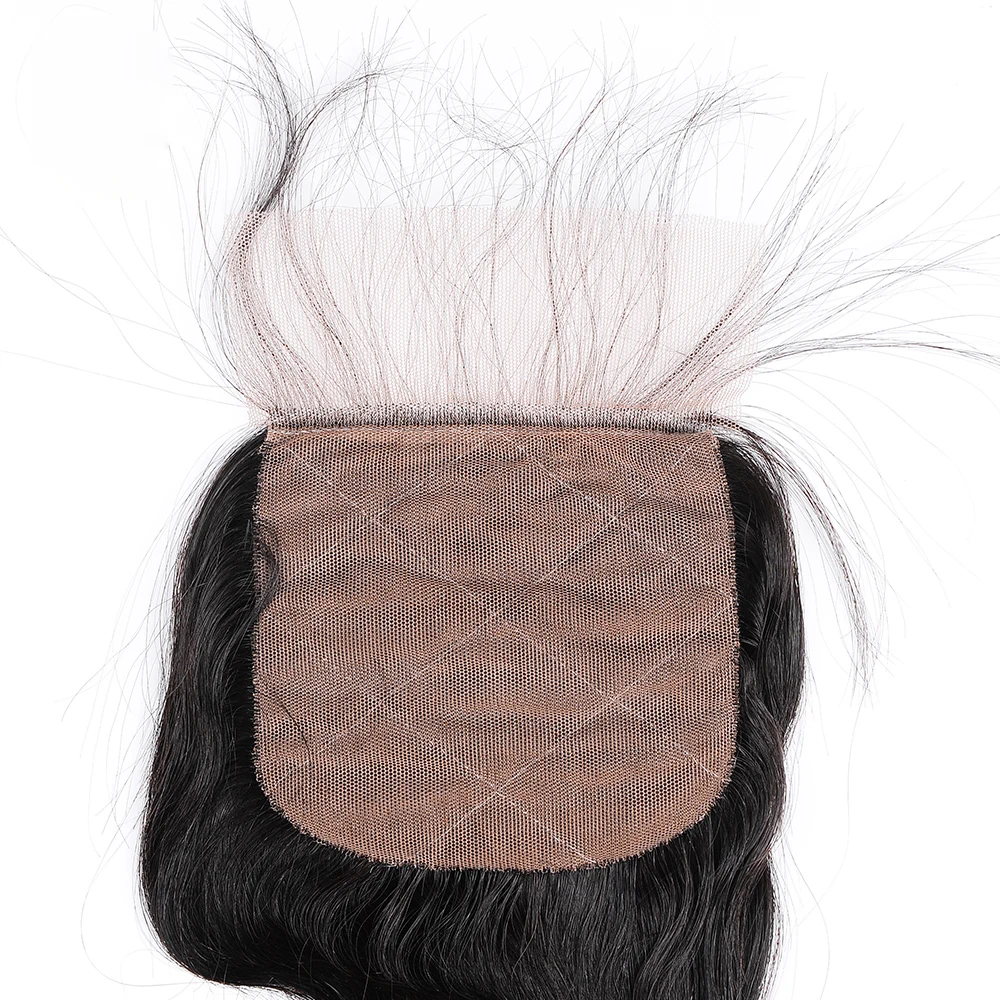 
closure 4x4 raw hair 1B straight 5x5 closure wig 100% unprocessed virgin human hair bundles with closure 