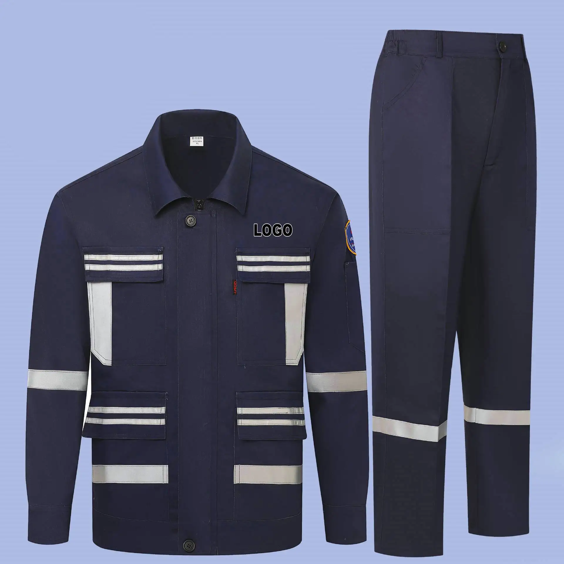 Long Sleeves Welder Weldin g FR Flame Retardant Anti Static Workwear Work Clothes For Men