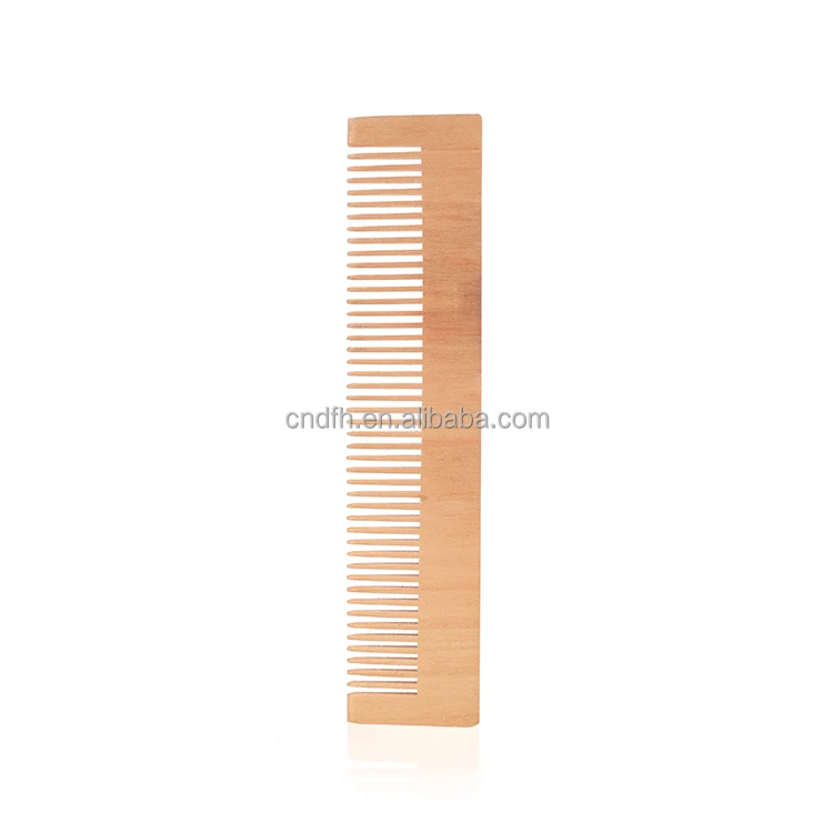 Biodegradable Handmade Natural Bamboo Wooden Wide  Hair Comb