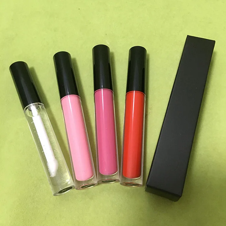 
Ready to ship 50 pieces moq glitter lip gloss private label shiny lip gloss with tube and packaging 