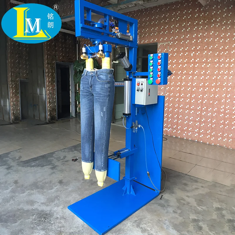 For Jeans Scraping Rubber Legs Scraping Machine Two Legs Jeans Automatic Vertical and Inclined and Horizontal Integrated Machine