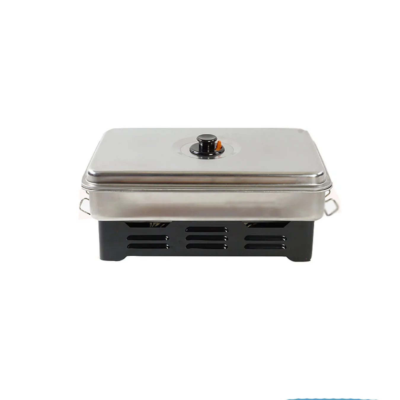 Portable fish smoker smoke oven outdoor/ indoor bbq grill for picnic/camping  2 burner smoke oven stovetop smoker