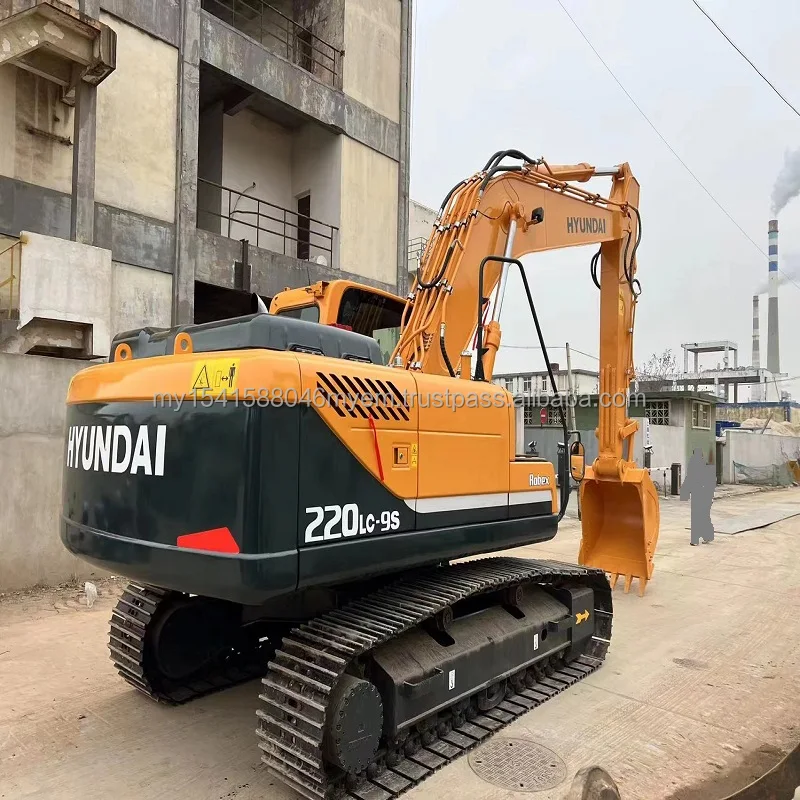 South Korea made Hyundai Robex 220-9s excavator 22ton 220Lc Hyundai excavator price