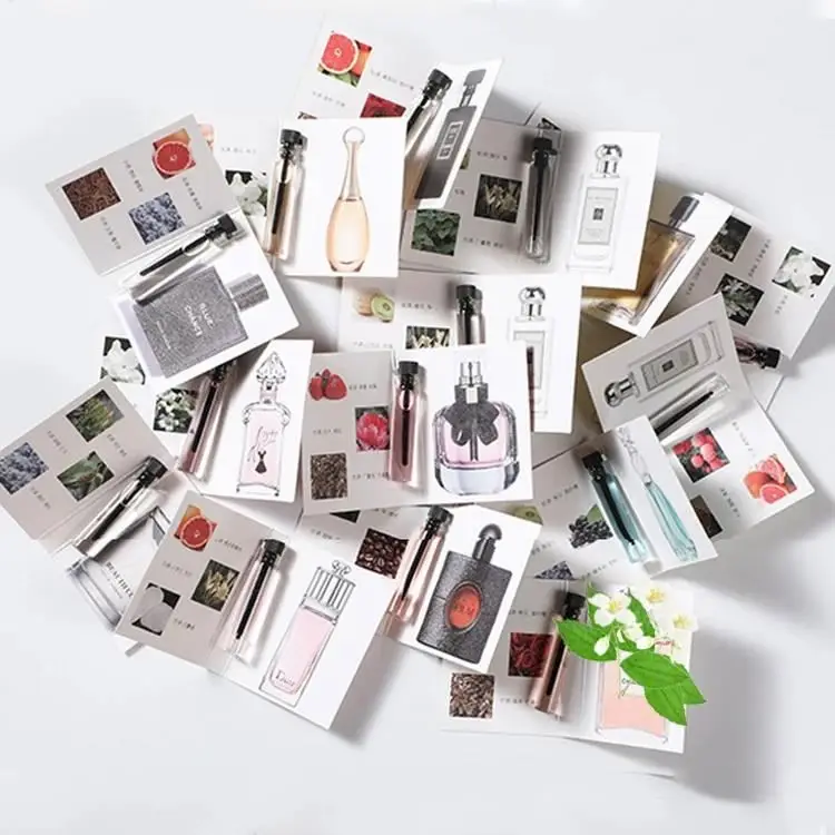 Card Perfume Sample 2ml Test Tube Mini Perfume Long Lasting For Men And Women