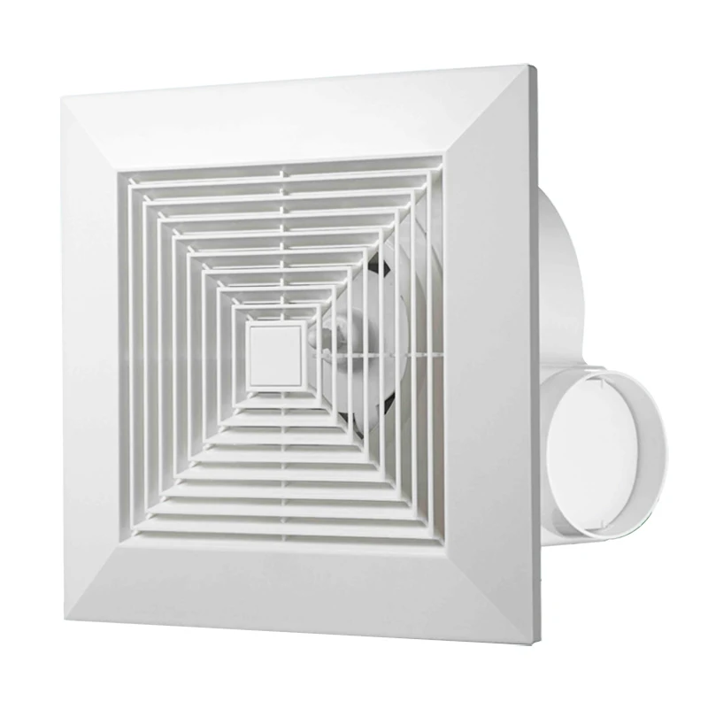 Modern Style Indoor Bathroom Glass Window Ceiling Mount Duct Ventilation Fan 110V 220V Toilet Extractor Exhaust Fan For Kitchen