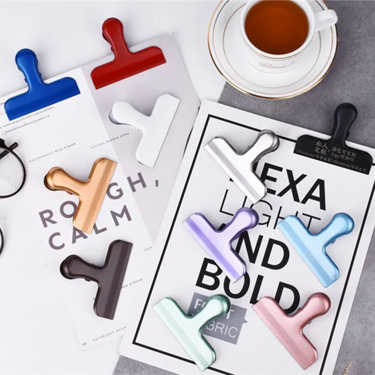 High Quality Colorful Metal Decoration Seal Clip, Bill Clip, Paper Clip